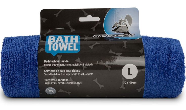 Freezack Bath Towel für Hunde L in blau