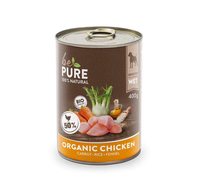 bePure Bio Huhn mit Gemüse und Reis Sensitive / 12x400g