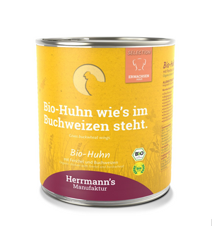 Herrmann’s Bio Huhn mit Fenchel und Buchweizen Adult