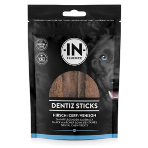 IN-FLUENCE Dentiz Sticks mit Hirsch für Hunde (70g)