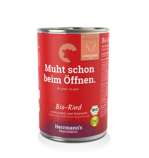 Herrmann’s Bio Rind mit Karotten und Amaranth Adult