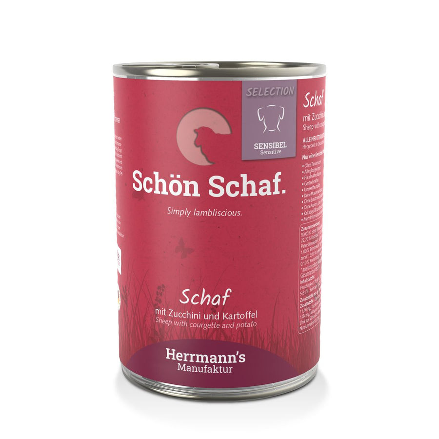 Herrmann’s Schaf mit Zucchini und Kartoffeln Nassfutter Adult / 15x 150g