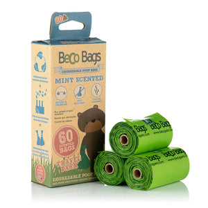 Beco Pets Beco Peppermint Scented Bags 60 Travel